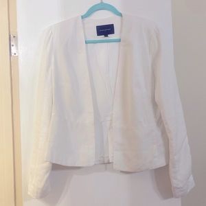 Banana Republic White Linen Blazer - Never Worn